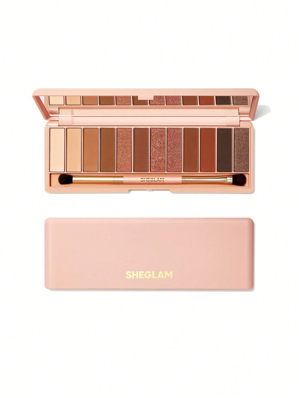 پالت سایه 12 رنگ شیگلم همراه با براش مدل Berry Palette