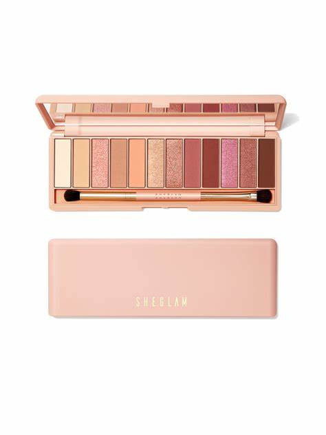 پالت سایه 12 رنگ شیگلم همراه با براش مدل Berry Palette