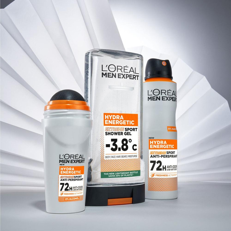 اسپری ضد تعریق مردانه هیدرا انرژیتیک لورآلپاریس LOREAL PARIS سری Men Expert حجم 250 میل