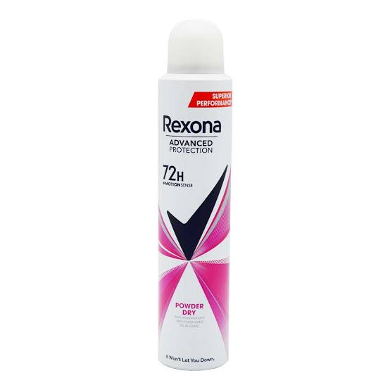 اسپری بدن ضد تعریق زنانه رکسونا REXONA اصل آرژانتین مدل Powder Dry حجم 200 میلی لیتر