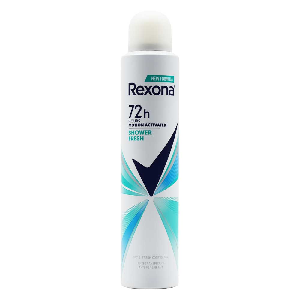 Rexona Shower Fresh 72h برای بزرگنمایی کلیک کنید اسپری بدن ضد تعریق زنانه رکسونا REXONA اصل آرژانتین مدل Shower Fresh حجم 200 میلی لیتر