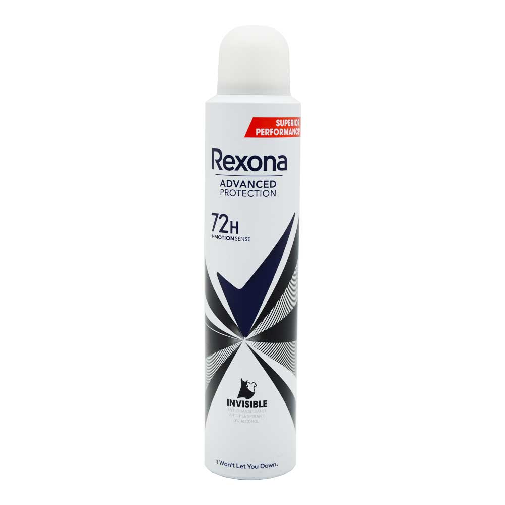 اسپری بدن ضد تعریق زنانه رکسونا REXONA اصل آرژانتین مدل Invisible حجم 200 میلی لیتر