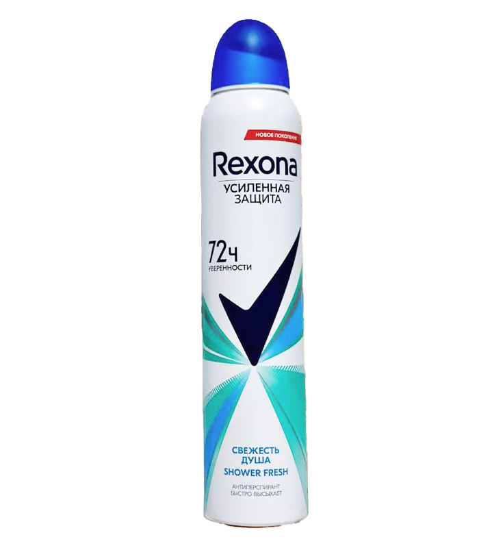 Rexona Shower Fresh 72h برای بزرگنمایی کلیک کنید اسپری بدن ضد تعریق زنانه رکسونا REXONA اصل آرژانتین مدل Shower Fresh حجم 200 میلی لیتر