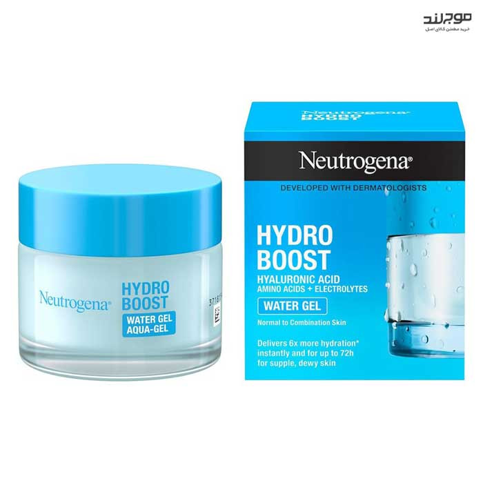 واتر ژل آبرسان صورت نوتروژینا مدل Hydro Boost حجم 50 میلی لیتر پوست نرمال و چرب
