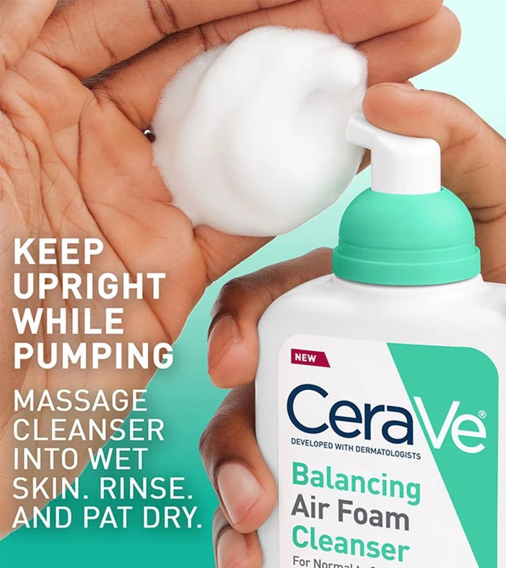 فوم شستشوی صورت سراوی مدل بالانسینگ (Air Foam) مخصوص حفظ تعادل چربی و رطوبت پوست 148 میل