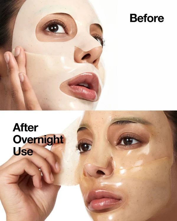 ماسک ورقه ای درخشان کننده آنوا حاوی عصاره برنج و سرامید