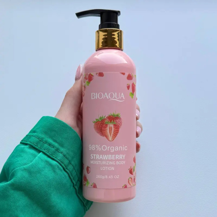 لوسیون بدن توتفرنگی🍓 بیوآکوا 260 میل