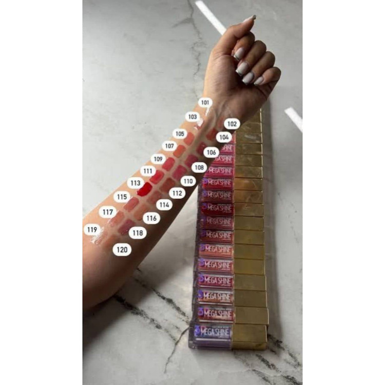 لیپ گلاس شاین گلدن رز Golden Rose مدل 3D Mega Shine